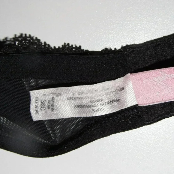 VICTORIA’S SECRET Angels Black No-Wire Bra Sz 36C - Picture 5 of 5